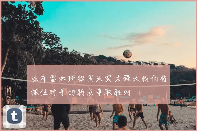 法布雷加斯称国米实力强大我们将抓住对手的弱点争取胜利